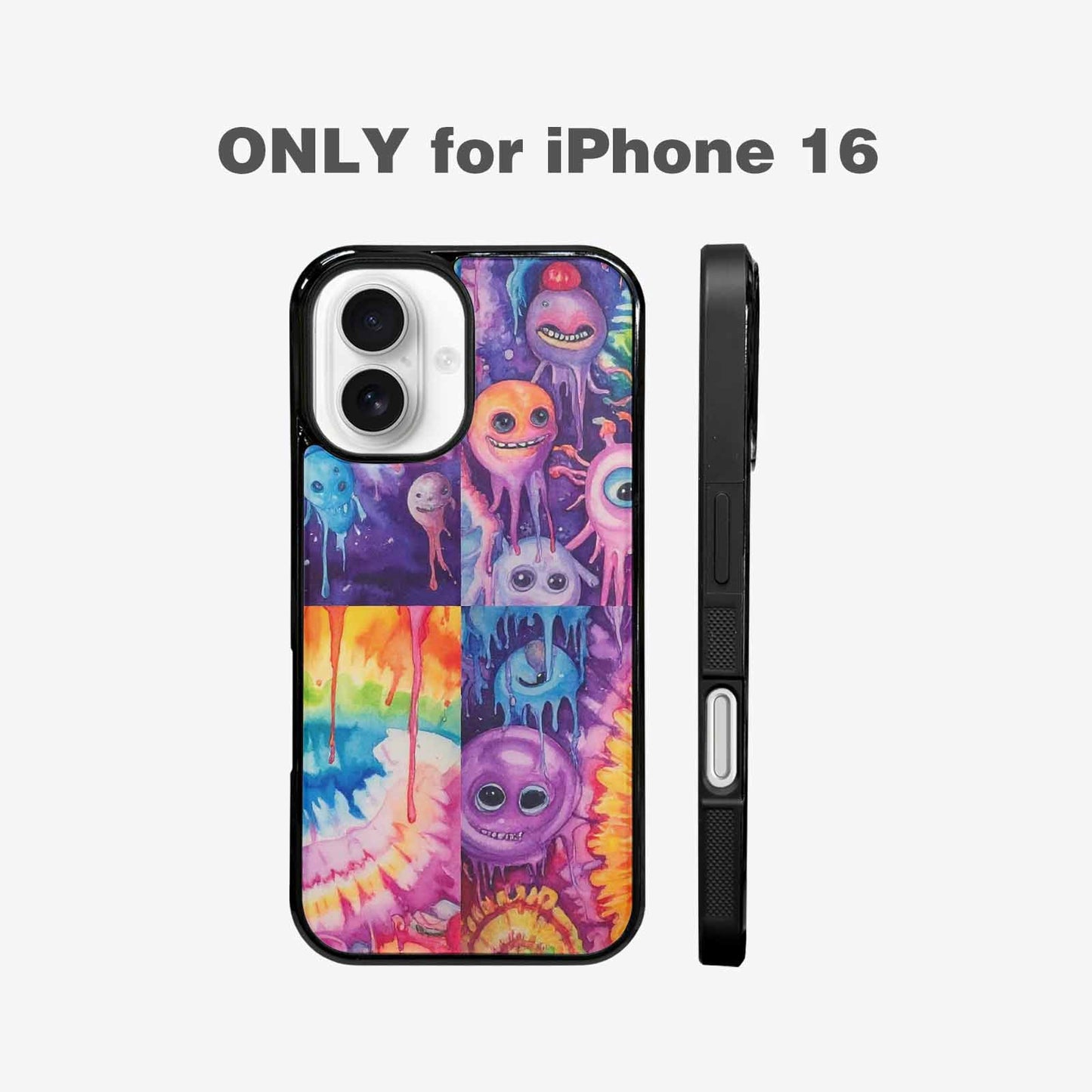 iPhone 16 Case — Aliens Tie Dyemelting Aliens P, Custom Designed Case Cover