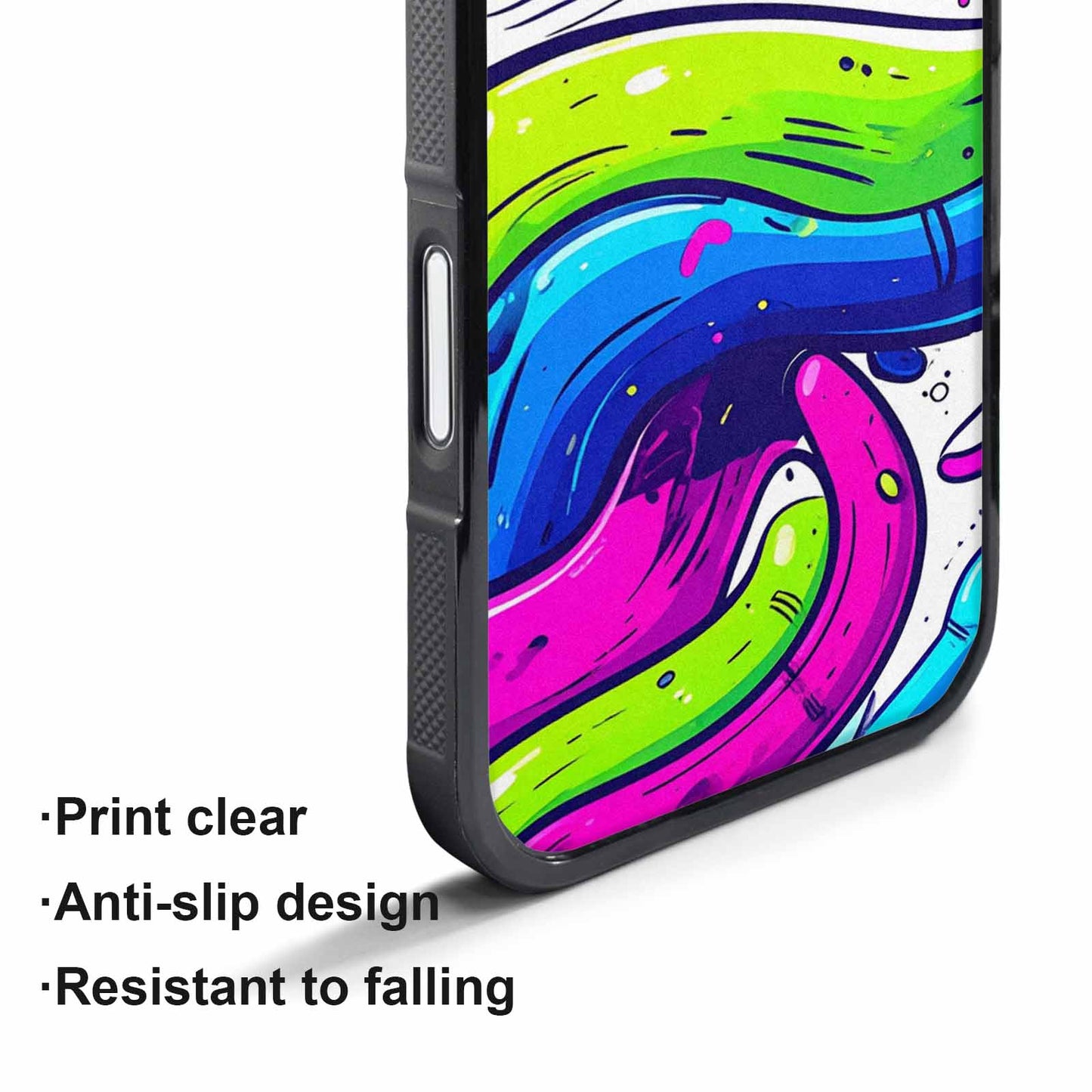 iPhone 17 Air Case — Acid Wash Cartoon Tie Dye, Original Design Phone Case