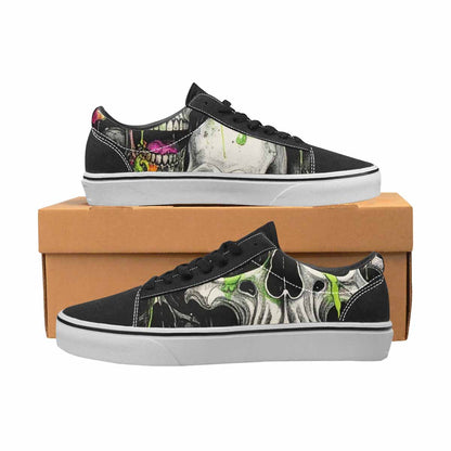 WOMEN'S Rainbow From Skull S Lace-Up Canvas Dreamcore Custom Shoes