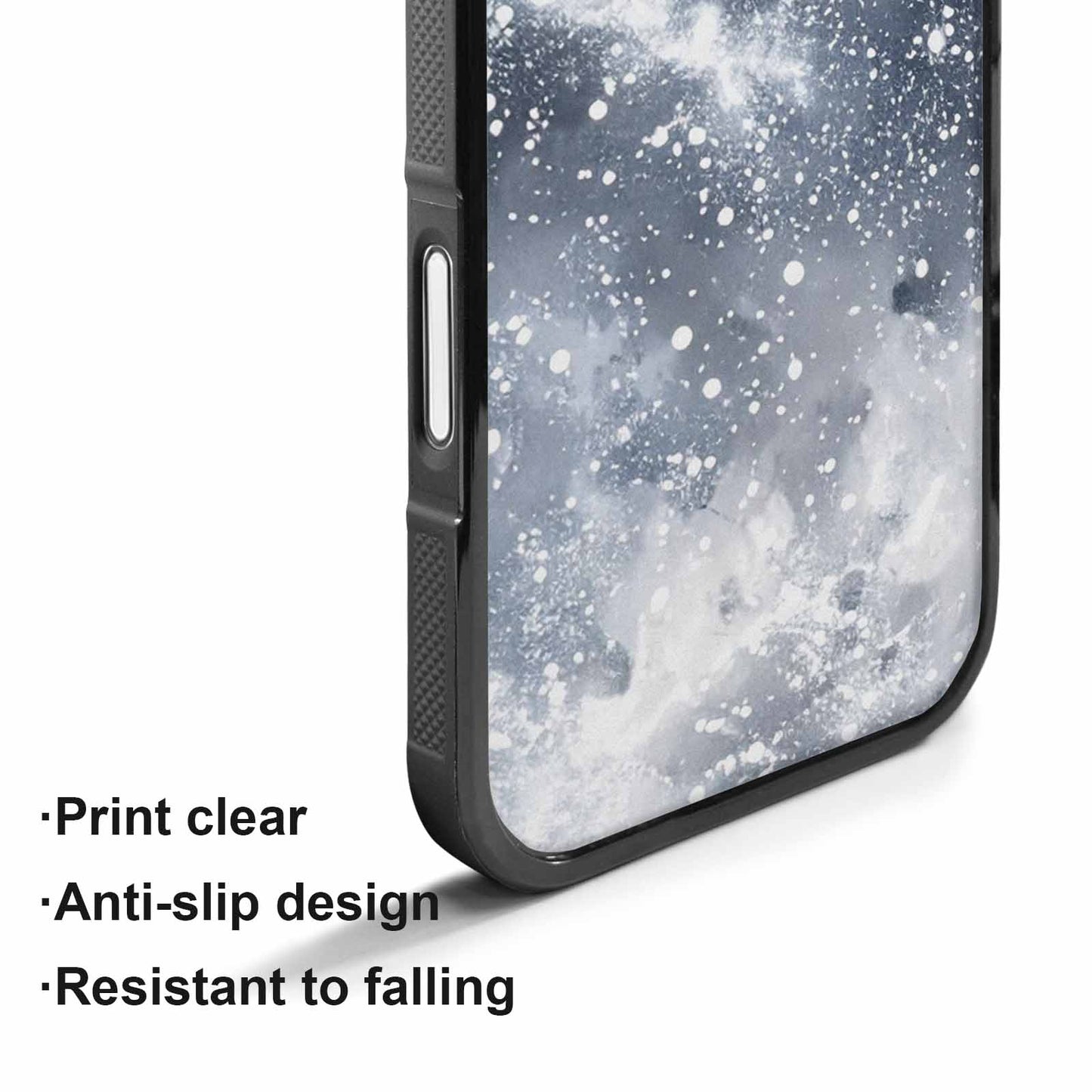 iPhone 17 Case — Galaxy Art Silver White Galaxy Space, Original Design Phone Case