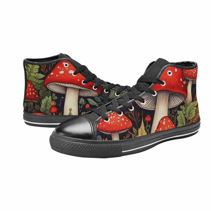 MEN'S Mushroom High Top Canvas Y2K Custom Shoes