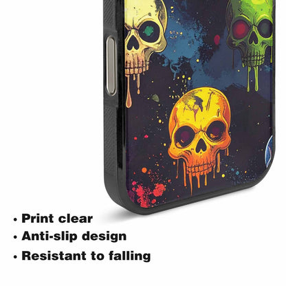 iPhone 16 Pro Max Case — Radioactive Ghost Bunny Skull Small Radioactive, Custom Art Phone Cover