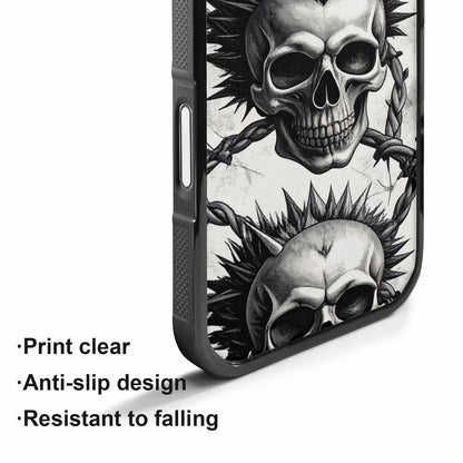 iPhone 17 Case — Skull Dark Art Gothic Print Gothic, Custom Made Phone Cover