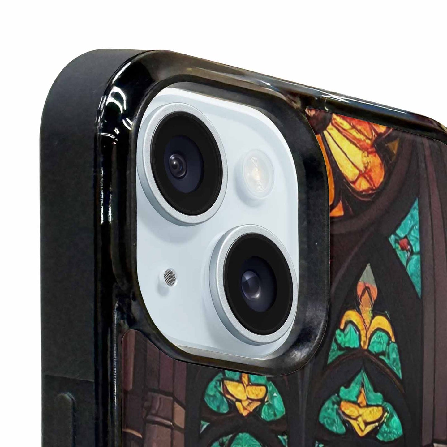 iPhone 15 Case — Stained Glass Cathedral Custom, Unique Phone Case Design