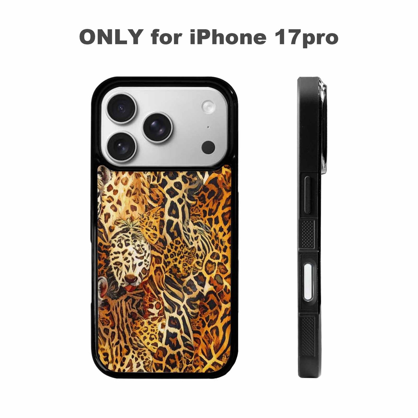iPhone 17 Pro Case — Small Animal Print Pattern Randomly Animal, Custom Art Phone Cover