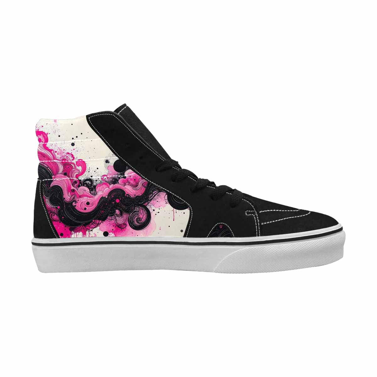 MEN'S Van Gogh Swirl High Top Canvas Melting Art Custom Sneakers