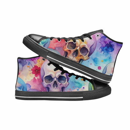 MEN'S Kulls - Watercolor High Top Canvas Aesthetic Custom Sneakers