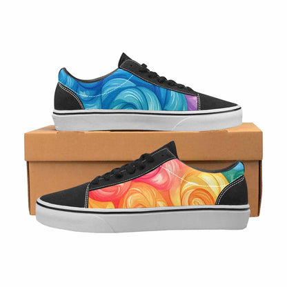 WOMEN'S Tie Lace-Up Canvas Dark Academia Sneakers