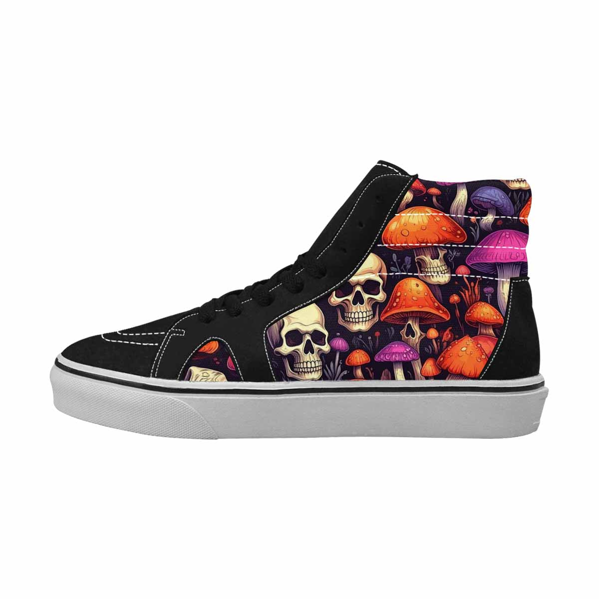 WOMEN'S Mushroom Skulls High Top Canvas Y2K Custom Shoes