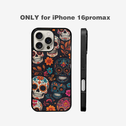 iPhone 16 Pro Max Case — Dia De Los Muertos Sugar Skull, Customized Protective Case
