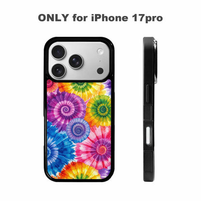 iPhone 17 Pro Case — Small Tie Dye Swirl Pattern Tie, Custom Printed Phone Case