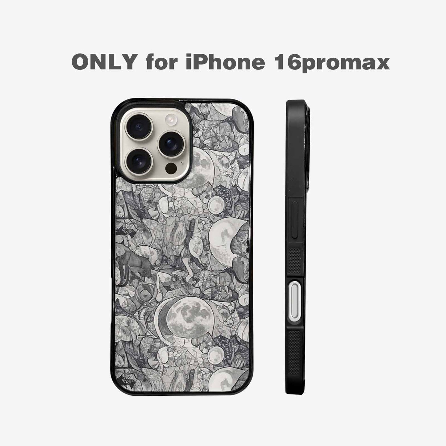 iPhone 16 Pro Max Case — Wolves Everywhere Collage Overlap Small Wolf, Custom Printed Phone Case