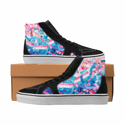 MEN'S Pride High Top Canvas Made To Order Grunge Customized Sneakers