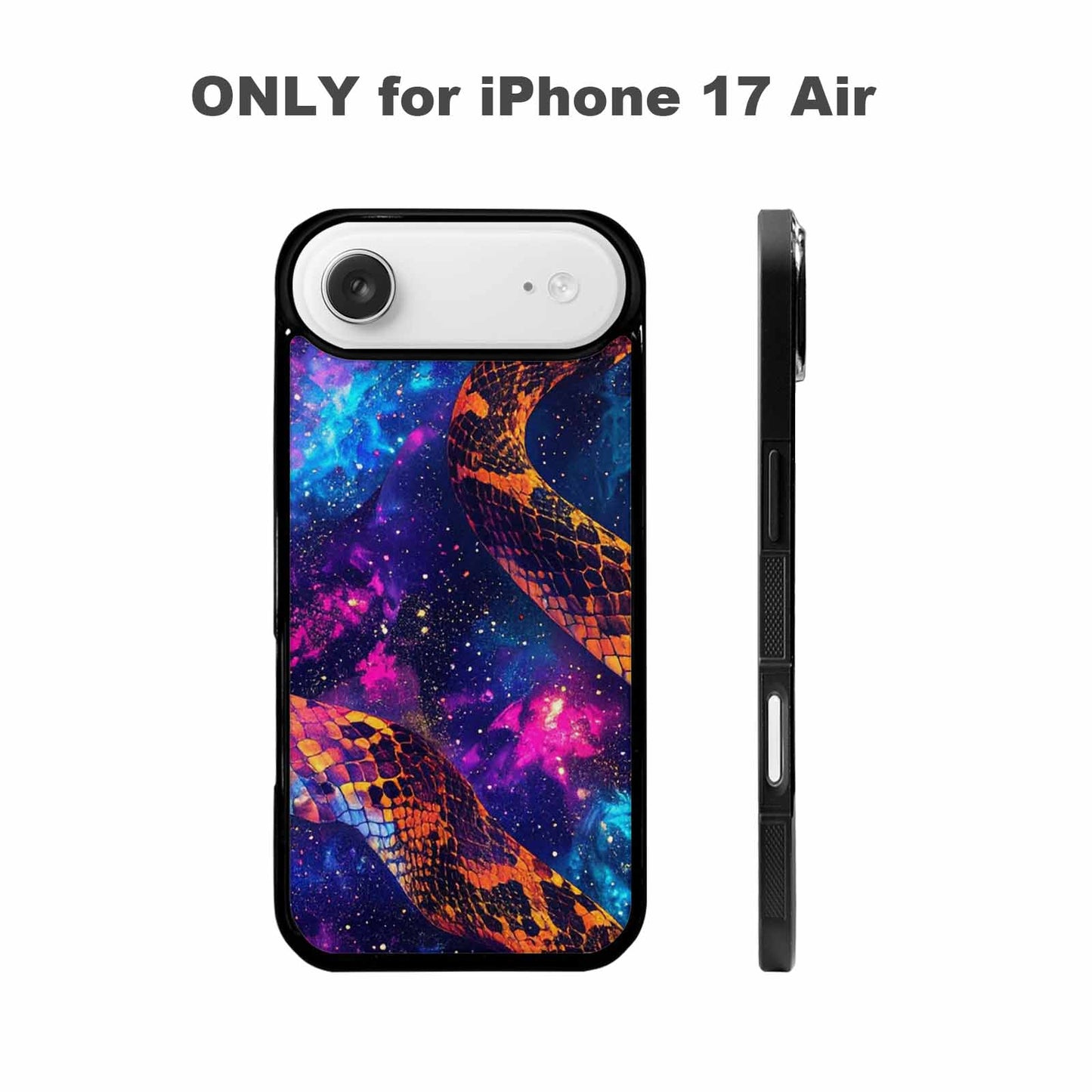 iPhone 17 Air Case — Galaxy Snake Print Galaxy Space, Unique Phone Case Design