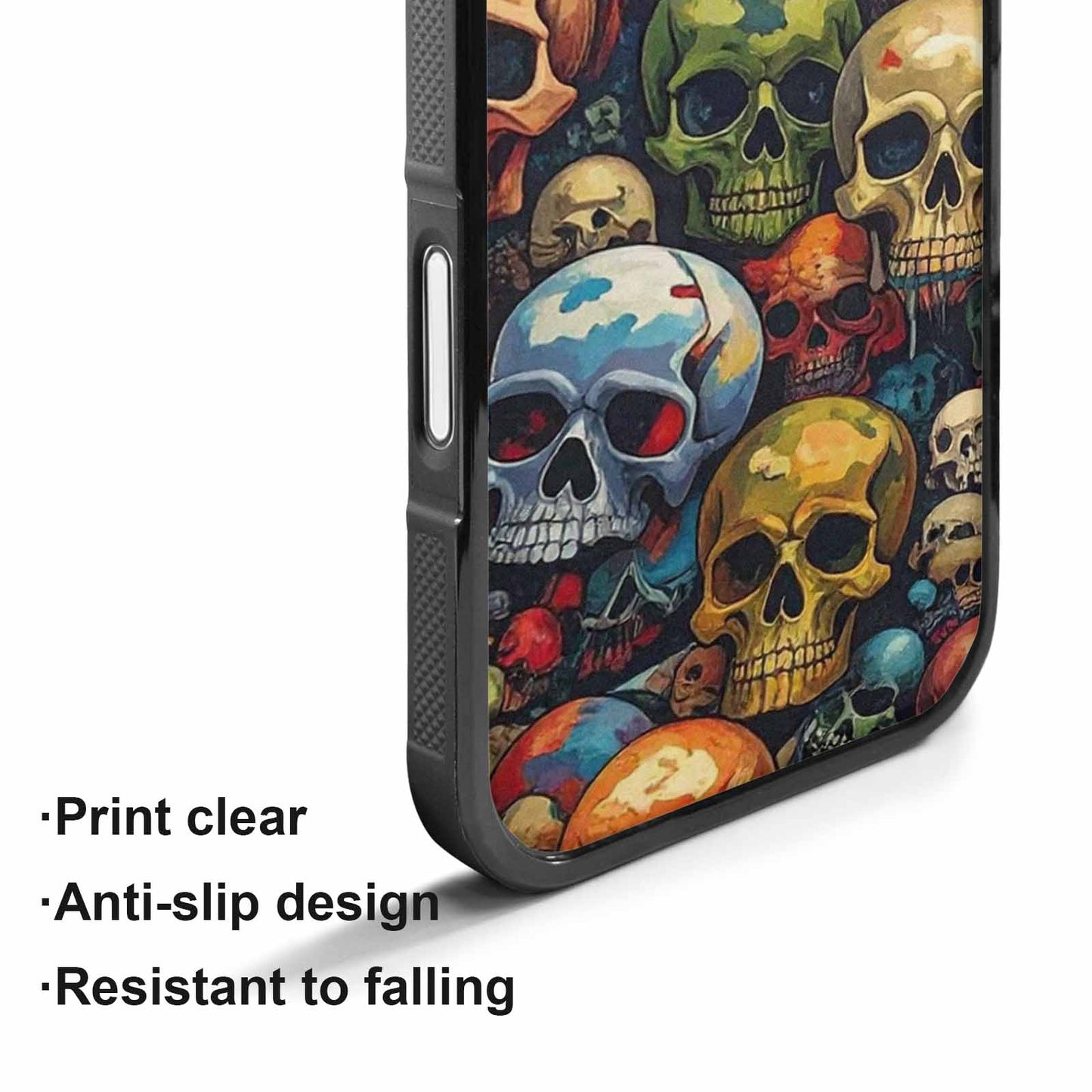 iPhone 17 Case — Skulls Pattern Hundreds Of Gothic Skulls, Customized Protective Case