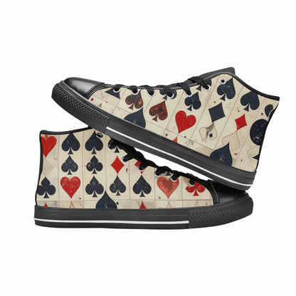 MEN'S Playing Card Suit High Top Canvas Aesthetic Shoes