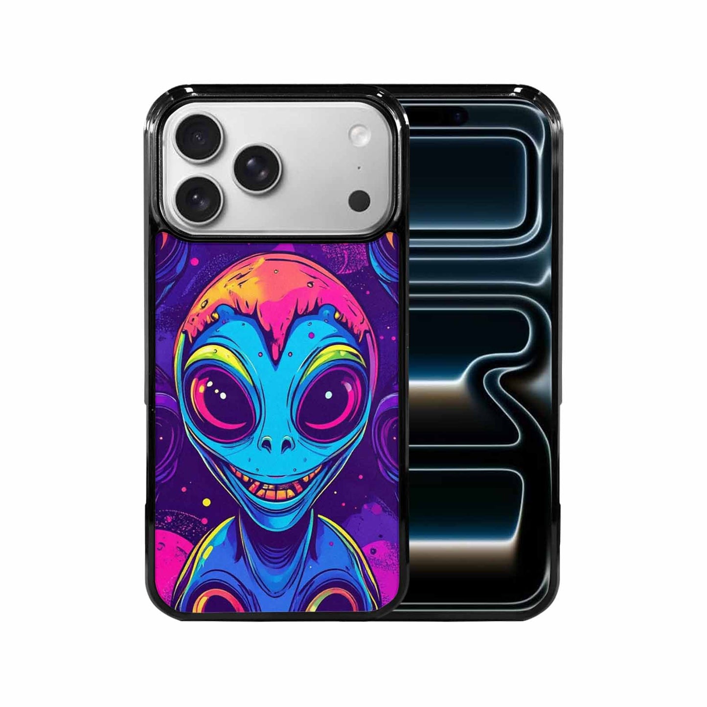 iPhone 17 Pro Max Case — Alien Ufo Cartoon Art Alien Scifi, Personalized Phone Case