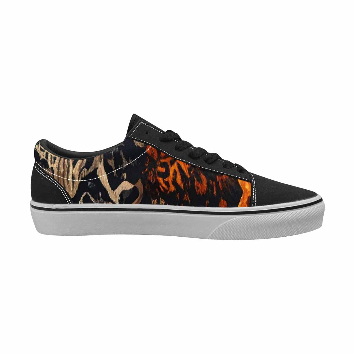 MEN'S Animal Print Canvas Lace-Up Surreal Sneakers