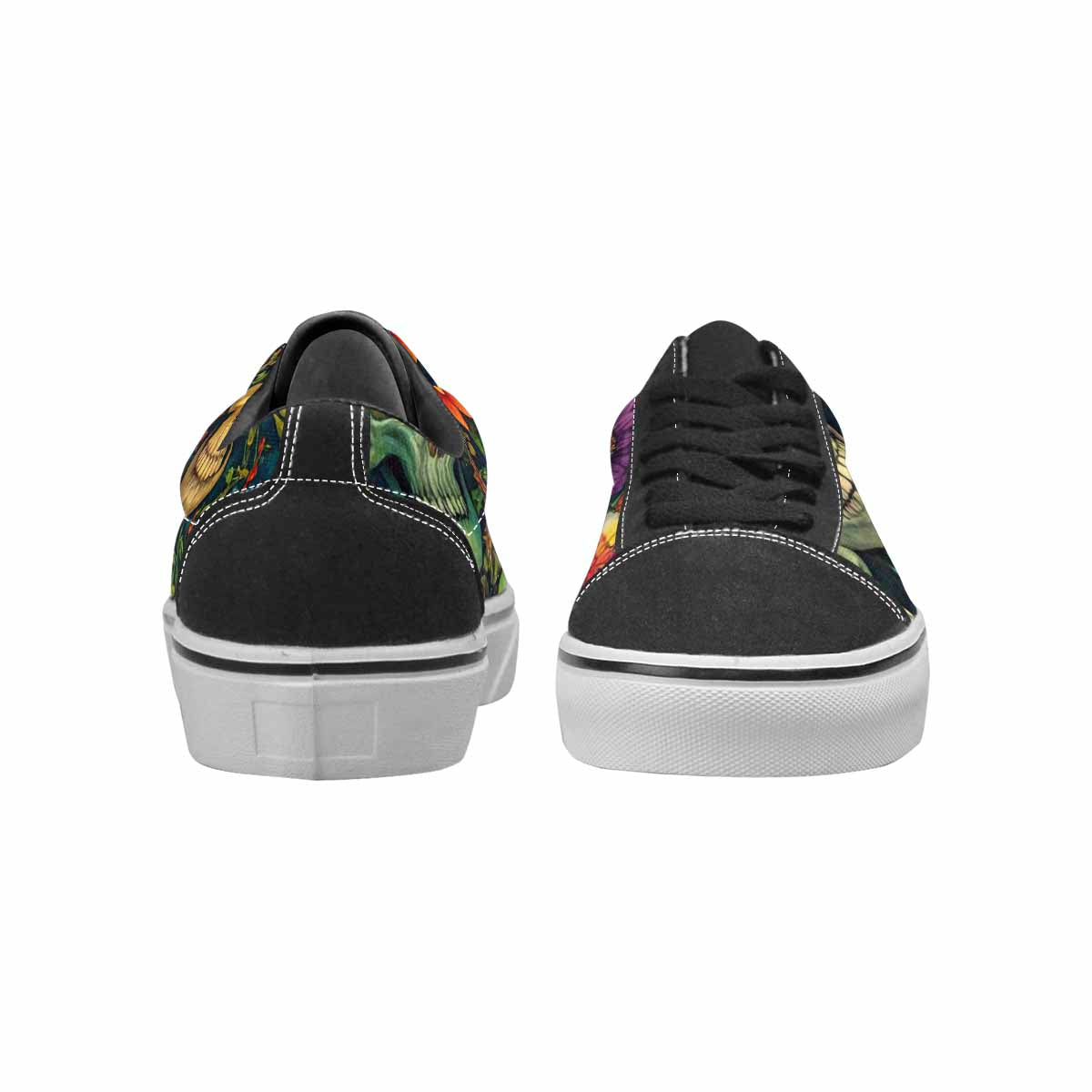 WOMEN'S Skulls  Botanical Skulls Lace-Up Canvas Dreamlike Shoes