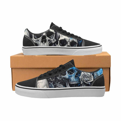 WOMEN'S Skull Roses Lace-Up Canvas Dark Academia Sneakers