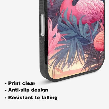 iPhone 16 Plus Case — Flamingo Tropical Flamingo Tropical Pattern Hundreds, Custom Designed Case Cover