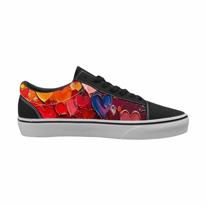 WOMEN'S Heart Burst Lace-Up Canvas Neon Fantasy Shoes