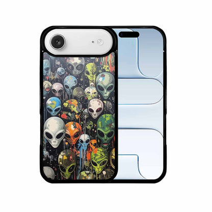 iPhone 17 Air Case — Aliens Camo Aliens Pattern Hundreds Alien, Custom Art Phone Cover