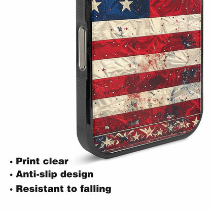 iPhone 15 Pro Max Case — American Flag Stars And Stripes Motif, Customized Protective Case