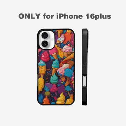 iPhone 16 Plus Case — Ice Cream Motif Ice Cream Motifs, Original Design Phone Case