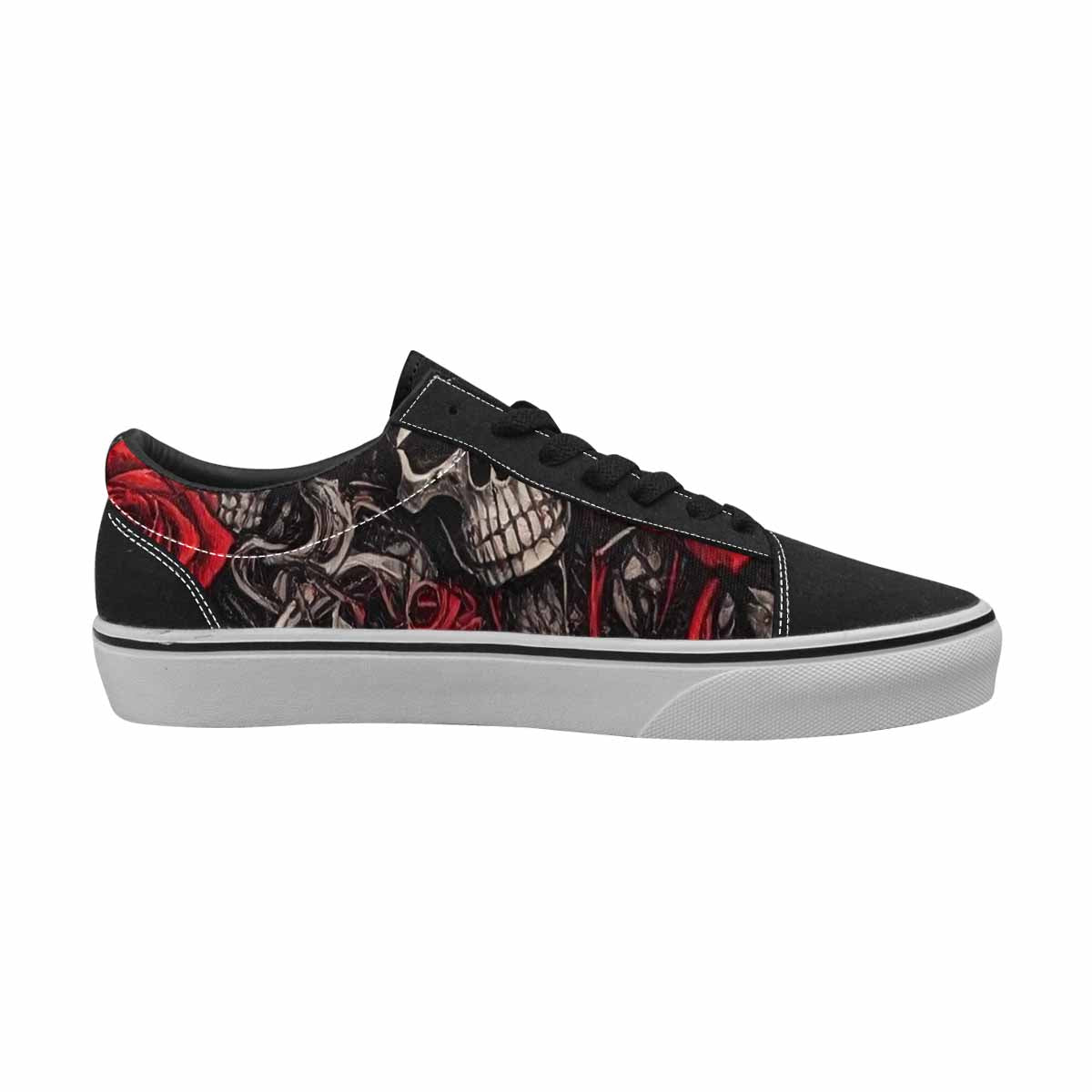 WOMEN'S Skull Roses Lace-Up Canvas Dark Academia Sneakers