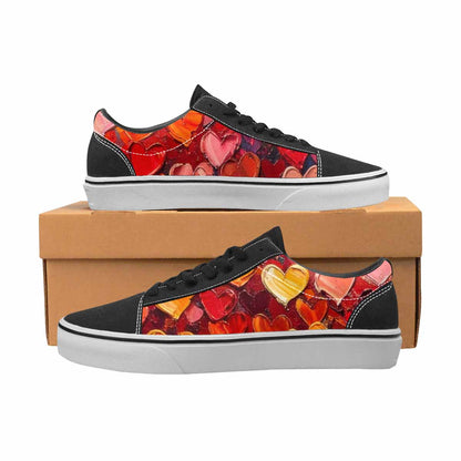 WOMEN'S Heart Burst Lace-Up Canvas Vivid Custom Sneakers