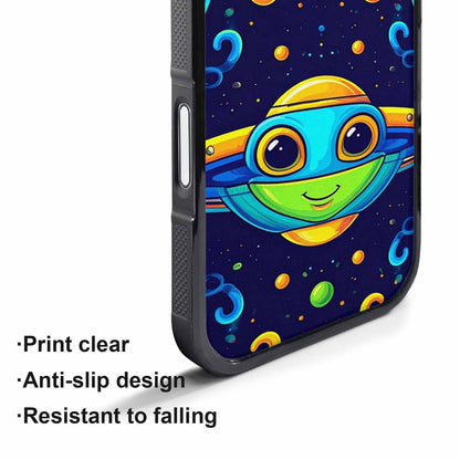 iPhone 17 Pro Case — Alien Ufo Cartoon Art Pattern Alien, Unique Phone Case Design