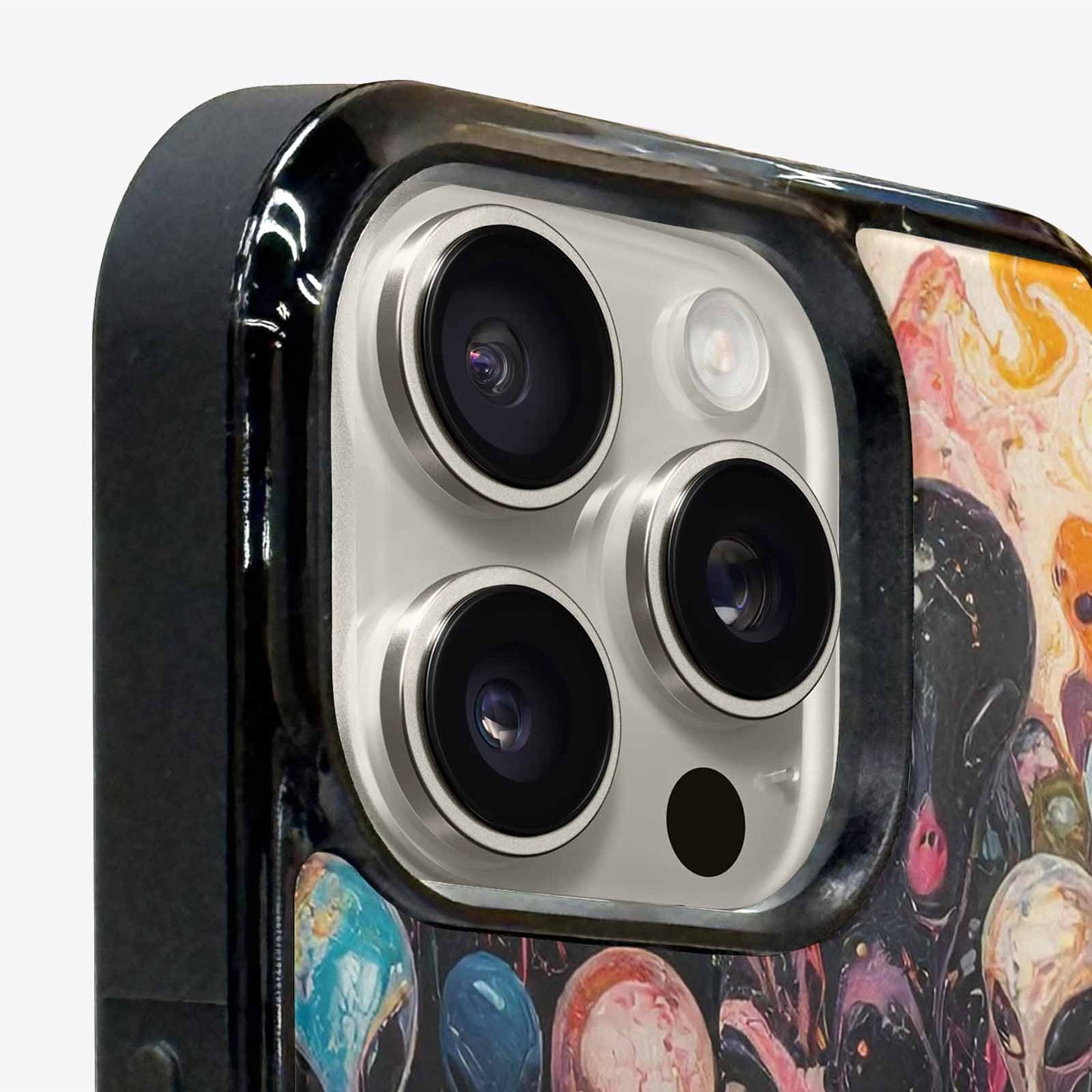 iPhone 15 Pro Max Case — Aliens Marblealiens Pattern Dms, Original Design Phone Case