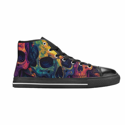 MEN'S Snakes And Skulls Collage High Top Canvas Y2K Custom Sneakers