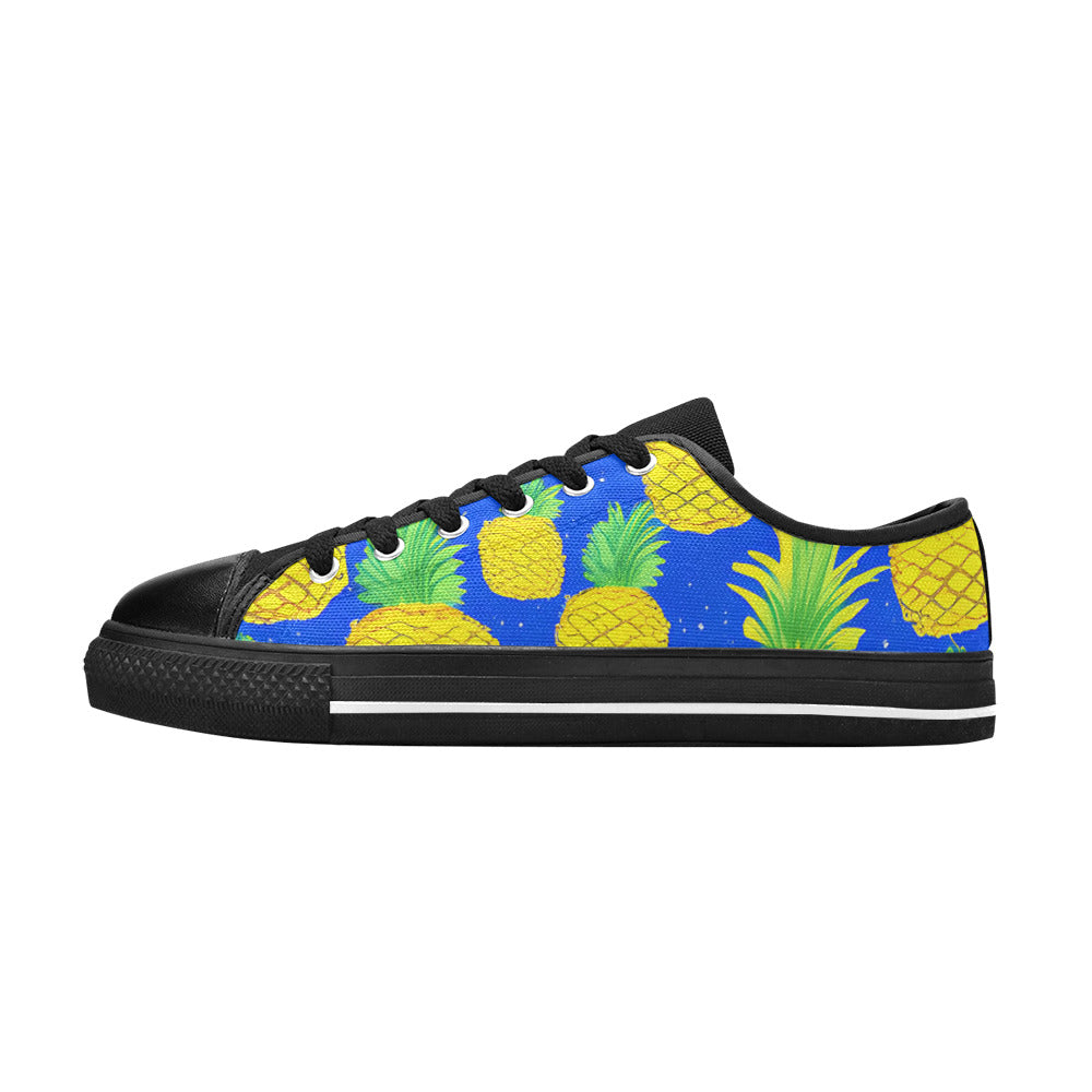 WOMEN'S More Pineapples 2 Canvas Neon Fantasy Shoes