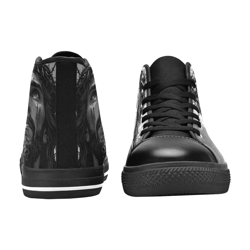 WOMEN'S Jesus_Ht_05 High Top Canvas Vivid Custom Shoes