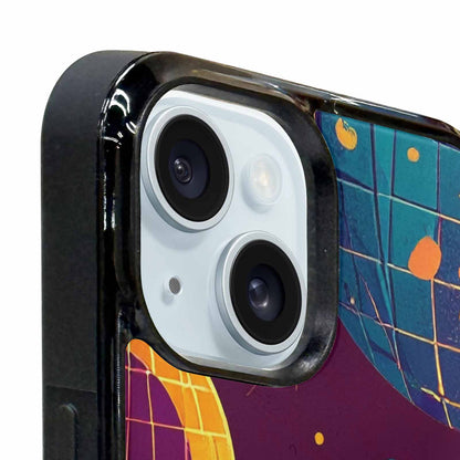 iPhone 15 Plus Case — 1970s Disco Art Pattern, Custom Art Phone Cover