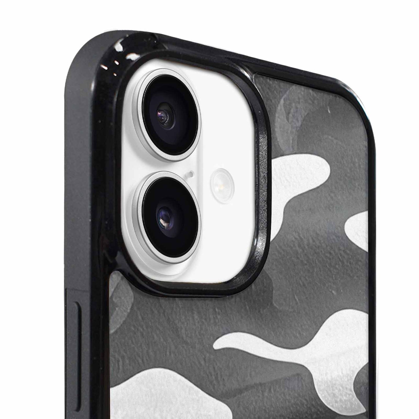 iPhone 17 Case — Grey Camo Print Camo, Custom Designed Case Cover