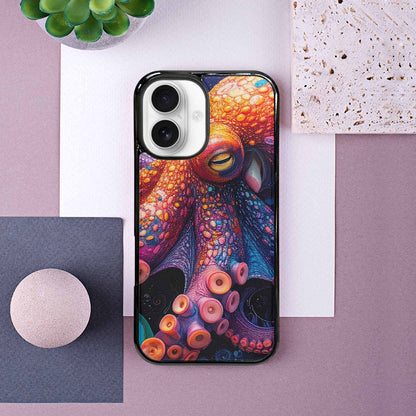 iPhone 16 Case — Octopus Tentacle Octopus Tentacle Pattern Hundreds, Custom Print Case Cover
