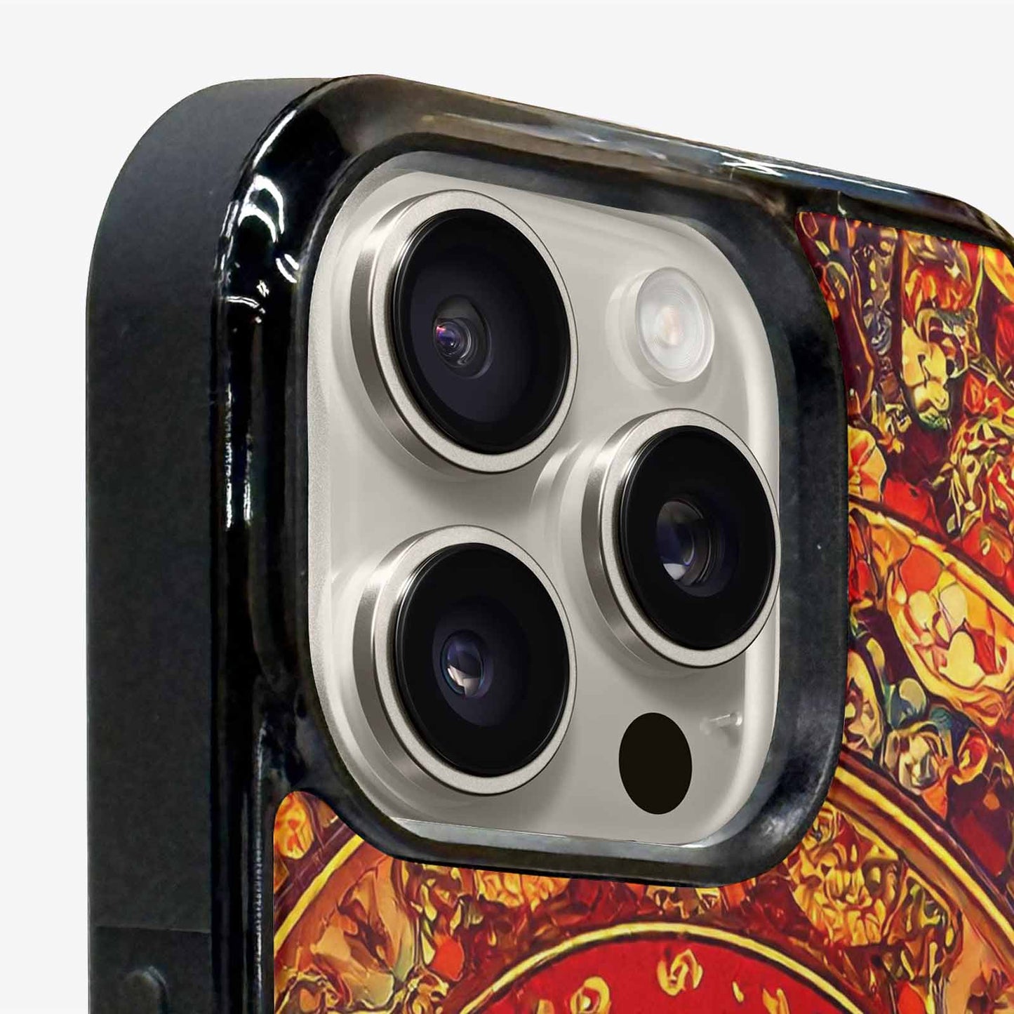 iPhone 15 Pro Max Case — Mandala Lions Art Seamless Pattern Vibrant, Customized Protective Case
