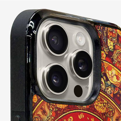 iPhone 15 Pro Max Case — Mandala Lions Art Seamless Pattern Vibrant, Customized Protective Case