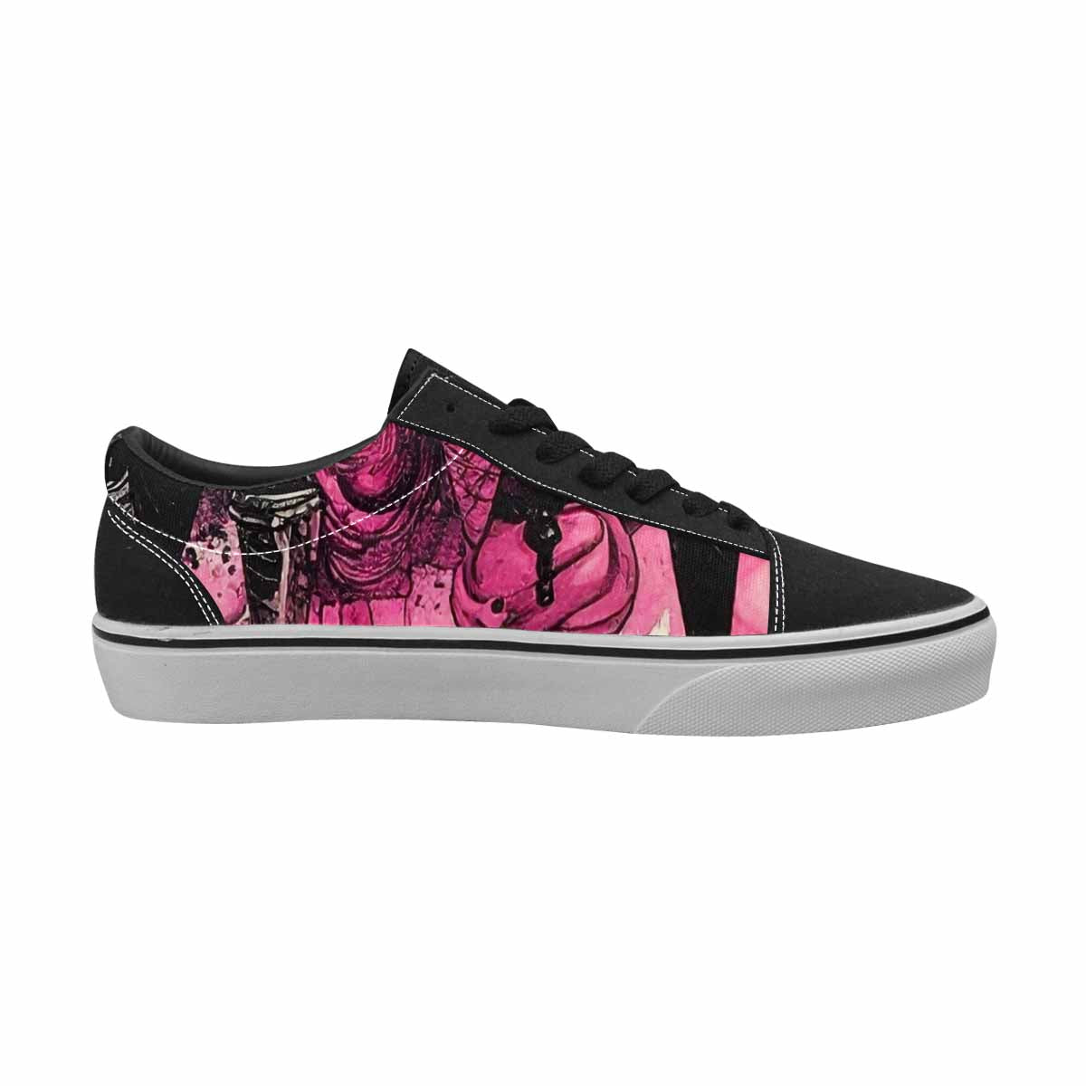 WOMEN'S Ice Cream Motif Lace-Up Canvas Y2K Custom Shoes