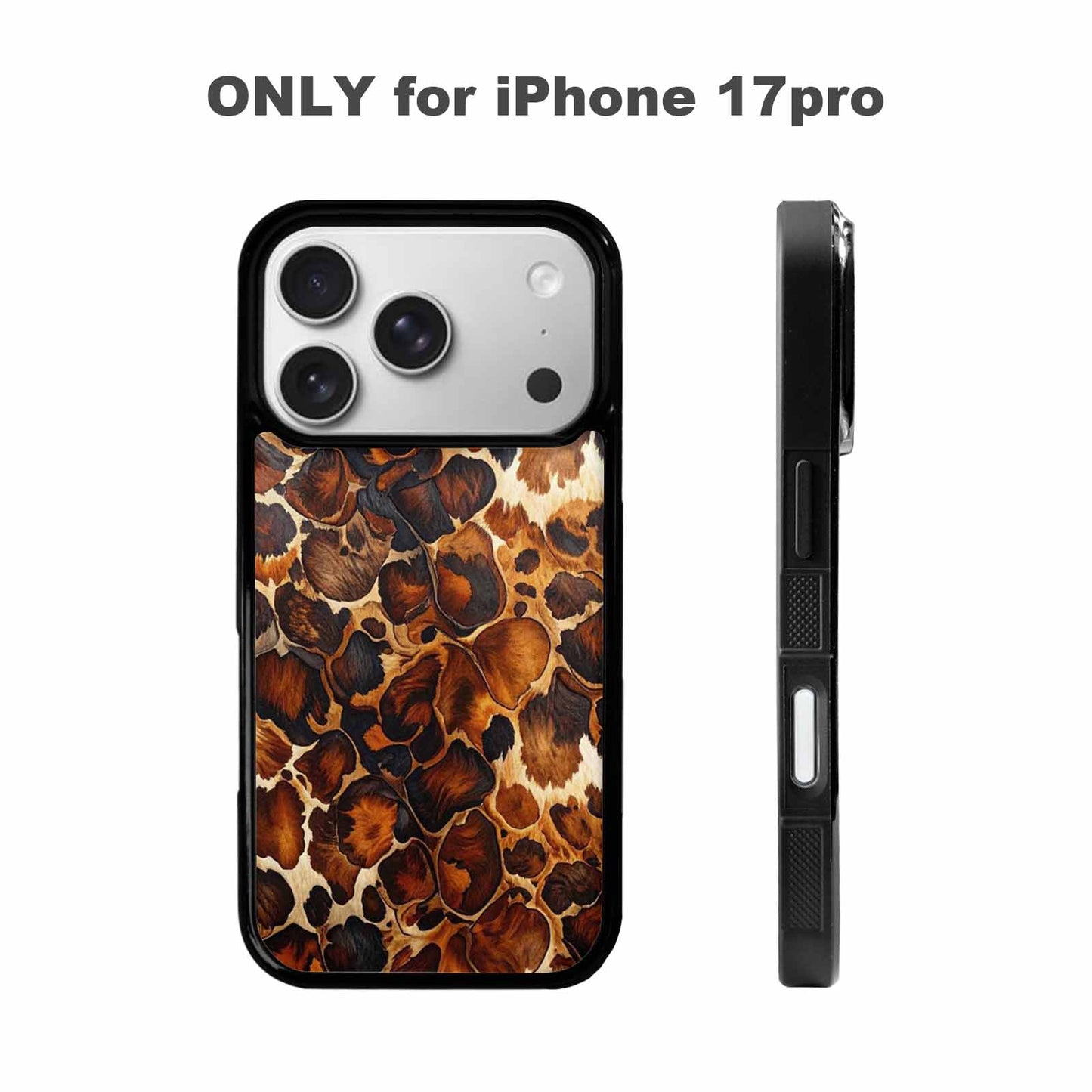 iPhone 17 Pro Case — Small Cow Animal Print Skin Animal, Custom Designed Case Cover