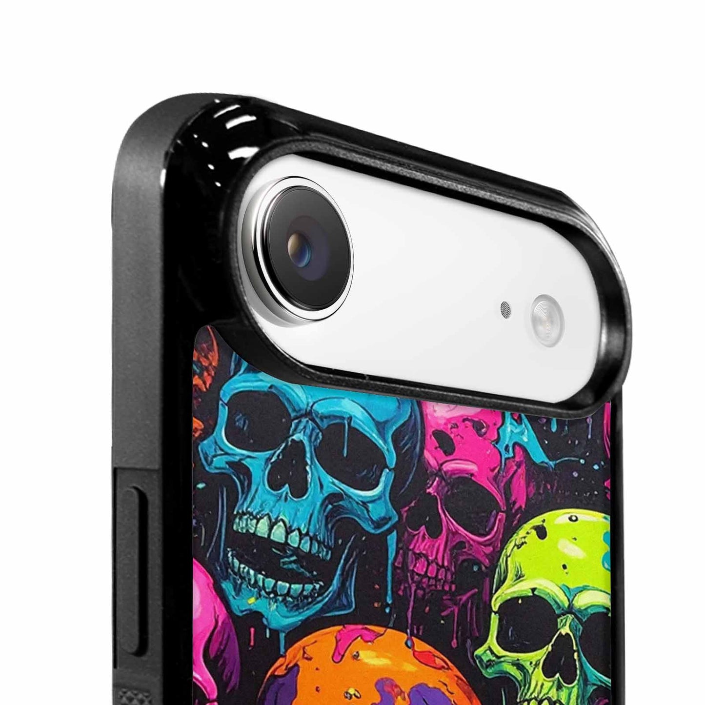 iPhone 17 Air Case — Vibrant Camo Of Skeletons Neon Camo, Custom Art Phone Cover