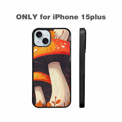 iPhone 15 Plus Case — Bold Autumn Mushroom Bold Autumn Mushroom, Personalized Phone Case