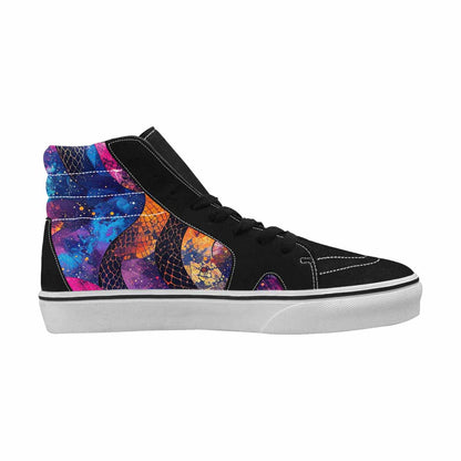 MEN'S Galaxy Snake Print High Top Canvas Surreal Shoes