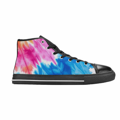 WOMEN'S Tie Dye Drip High Top Canvas Dreamcore Shoes