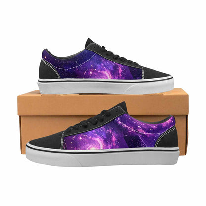 WOMEN'S Galaxy Snake Print Canvas Lace-Up Dreamcore Custom Shoes