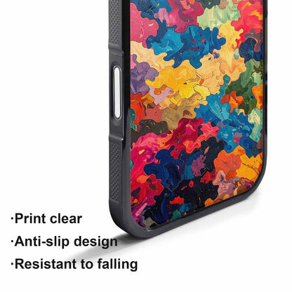 iPhone 17 Pro Max Case — Camo Patches Full Color Camo, Custom Phone Case
