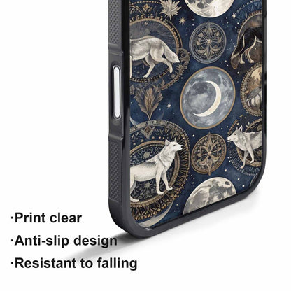 iPhone 17 Pro Case — Wolves Everywhere Collage Overlap Small Original, Customized Protective Case